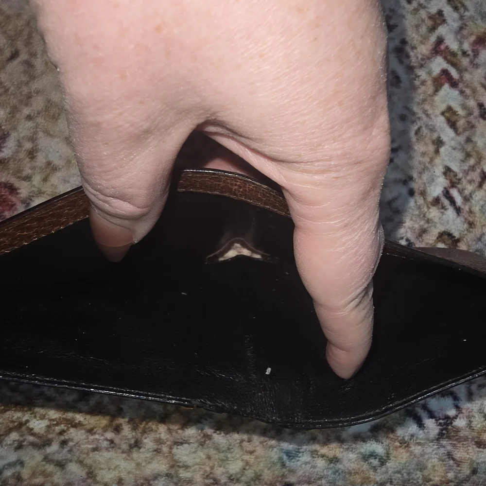 Salvatore Ferragamo Brown Pebbled Leather Bifold Wallet